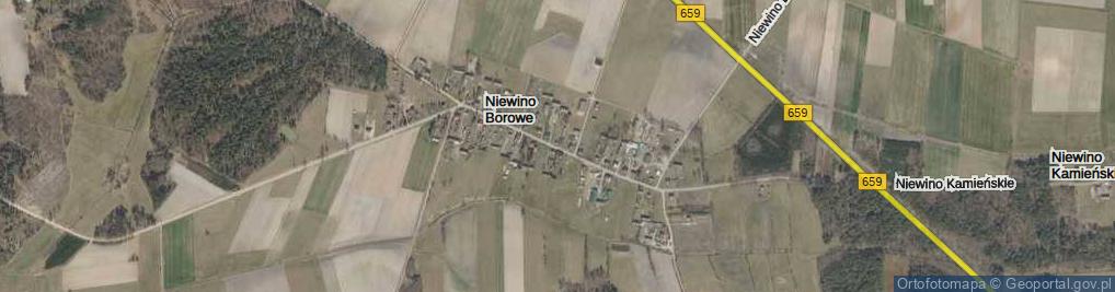 Zdjęcie satelitarne Niewino Borowe ul.